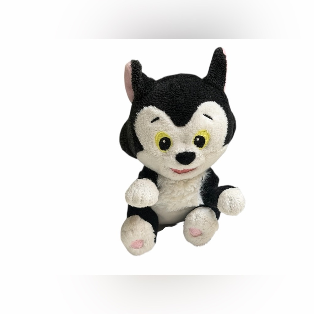 Disney Store Plush Figaro Kitty Cat 6” Sitting Stuffed Animal Toy From Pinocchio
